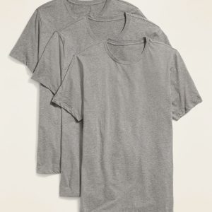 Go-Dry Crew-Neck T-Shirts 3-Pack