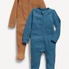 Sleep & Play 2-Way-Zip Footed One-Piece 2-Pack for Baby