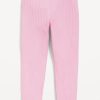 Rib-Knit Full-Length Leggings for Toddler Girls