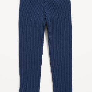 Full-Length Rib-Knit Leggings for Toddler Girls