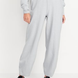 High-Waisted Dynamic Fleece Barrel-Leg Sweatpants