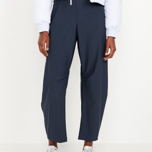 High-Waisted SleekTech Barrel Ankle Pants