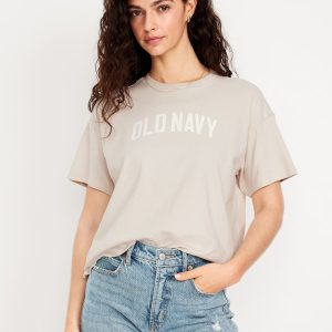 Vintage Crew-Neck Logo-Graphic T-Shirt