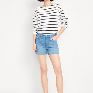 High-Waisted OG Jean Cut-Off Shorts -- 3-inch inseam