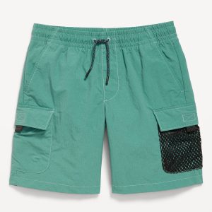 Knee Length Cargo Ripstop Shorts for Boys