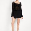 High-Waisted Crinkle Gauze Shorts -- 4-inch inseam