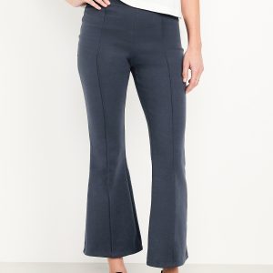 High-Waisted Dynamic Fleece Crop Kick Flare Sweatpants