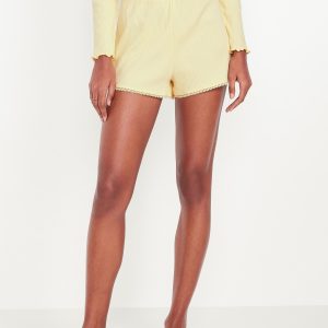 Pointelle Pajama Shorts