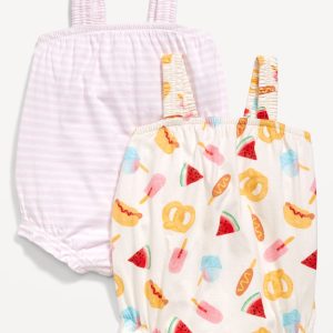 Sleeveless One-Piece Romper 2-Pack for Baby