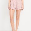 Oversized Poplin Pajama Shorts