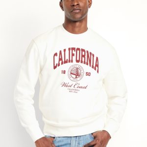 Loose Graphic Rotation Crew-Neck Sweatshirt