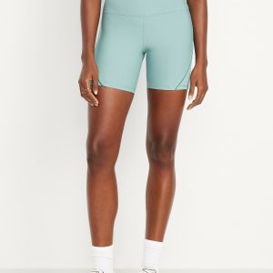 High-Waisted PowerSoft Biker Shorts -- 6-inch inseam