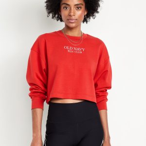 Dynamic Fleece Oversized Crop Sweatshirt