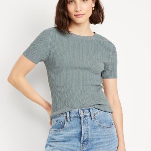 Textured Bouclé T-Shirt