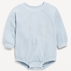 Long-Sleeve Fleece One-Piece Romper for Baby