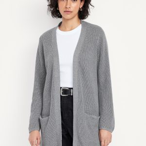 Longline Open-Front Sweater