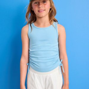 Side-Ruched Tank Top for Girls