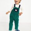 Long-Sleeve T-Shirt and Corduroy Overalls Set for Baby