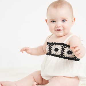 Sleeveless Double-Weave One-Piece Romper for Baby