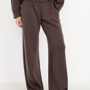 High-Waisted Bounce Fleece Wide-Leg Sweatpants