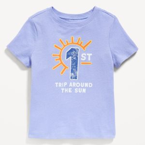Short-Sleeve Unisex Birthday Graphic T-Shirt for Toddler
