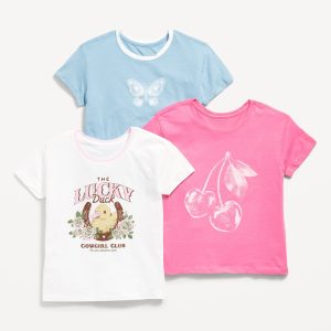 Short-Sleeve Graphic T-Shirt 3-Pack for Girls
